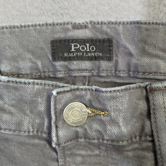 Polo Ralph Lauren Jeans Men's 34x30 Fits 34x28 Gray Hampton Relaxed Straight - Picture 9 of 12